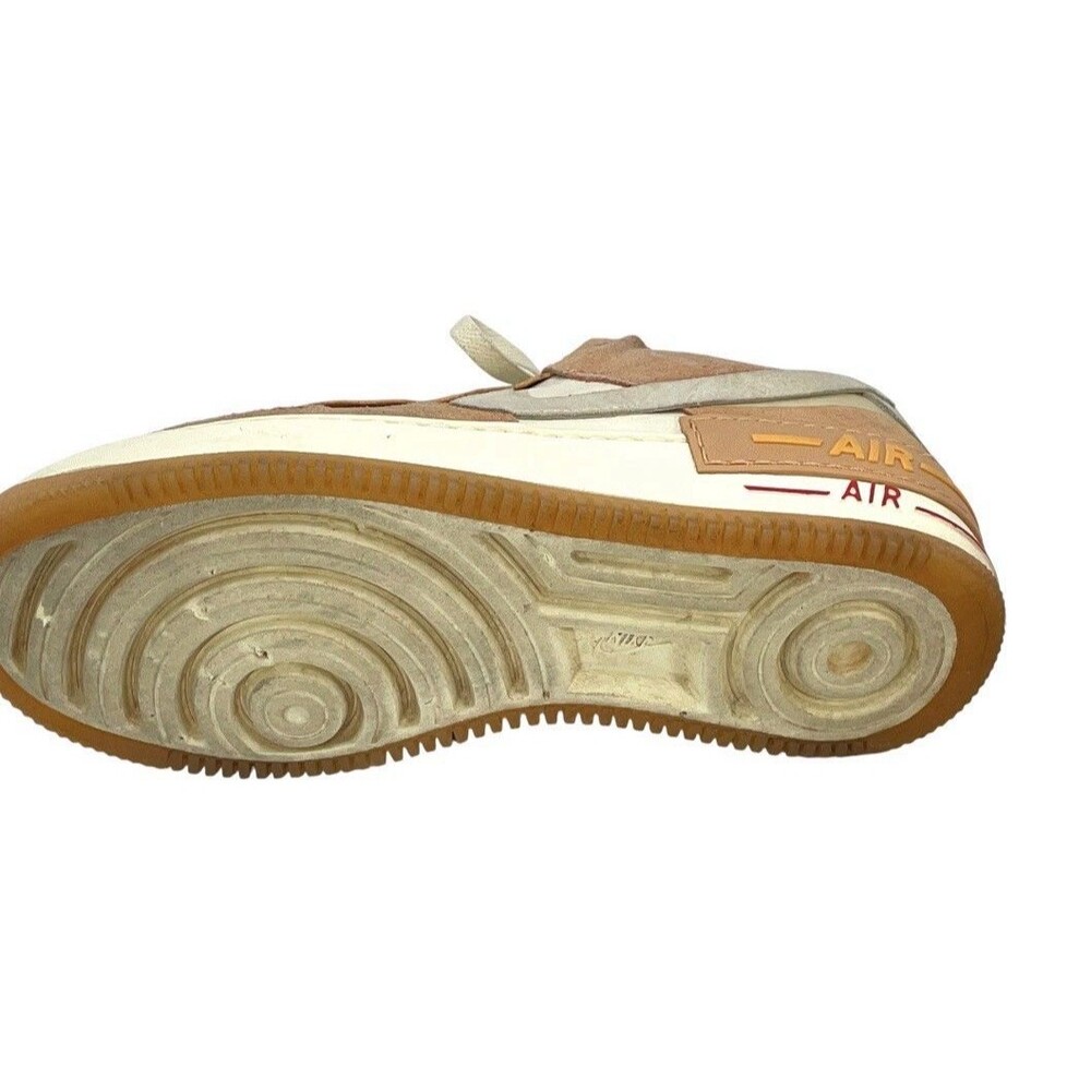 Nike Air Force 1 Shadow Beige Peach Tan Men’s Size 9.5 Sneakers - Picture 5 of 7